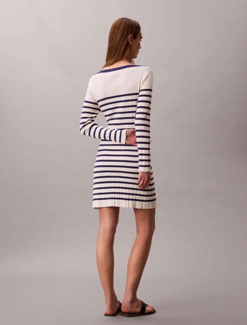 Calvin Klein Zolaqli Uzun Cəkətli Rib Mini Geyim