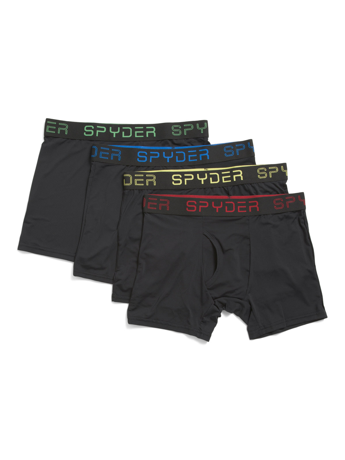 SPYDER 4-Pack Toxuculuq Buz Soyuducu Boxer Briefs