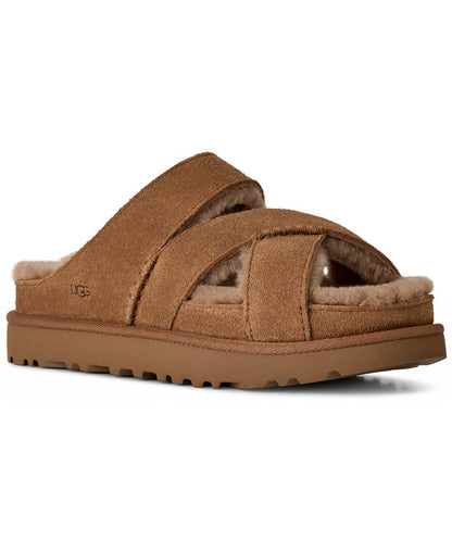 UGG Qadın Greenport Çapraz Kəmər Açıq Burun Sürüşən Sandal