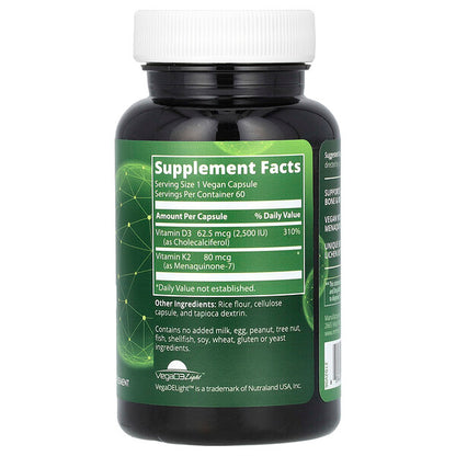 MRM Nutrition Vegan D3 K2 Vitamini 60 Veqan Kapsul