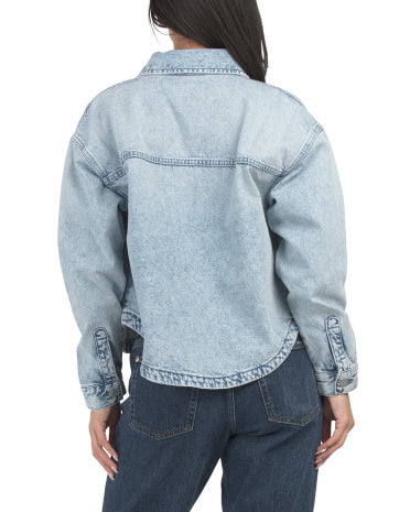 Denim Gödəkçə Böyük Ölçü