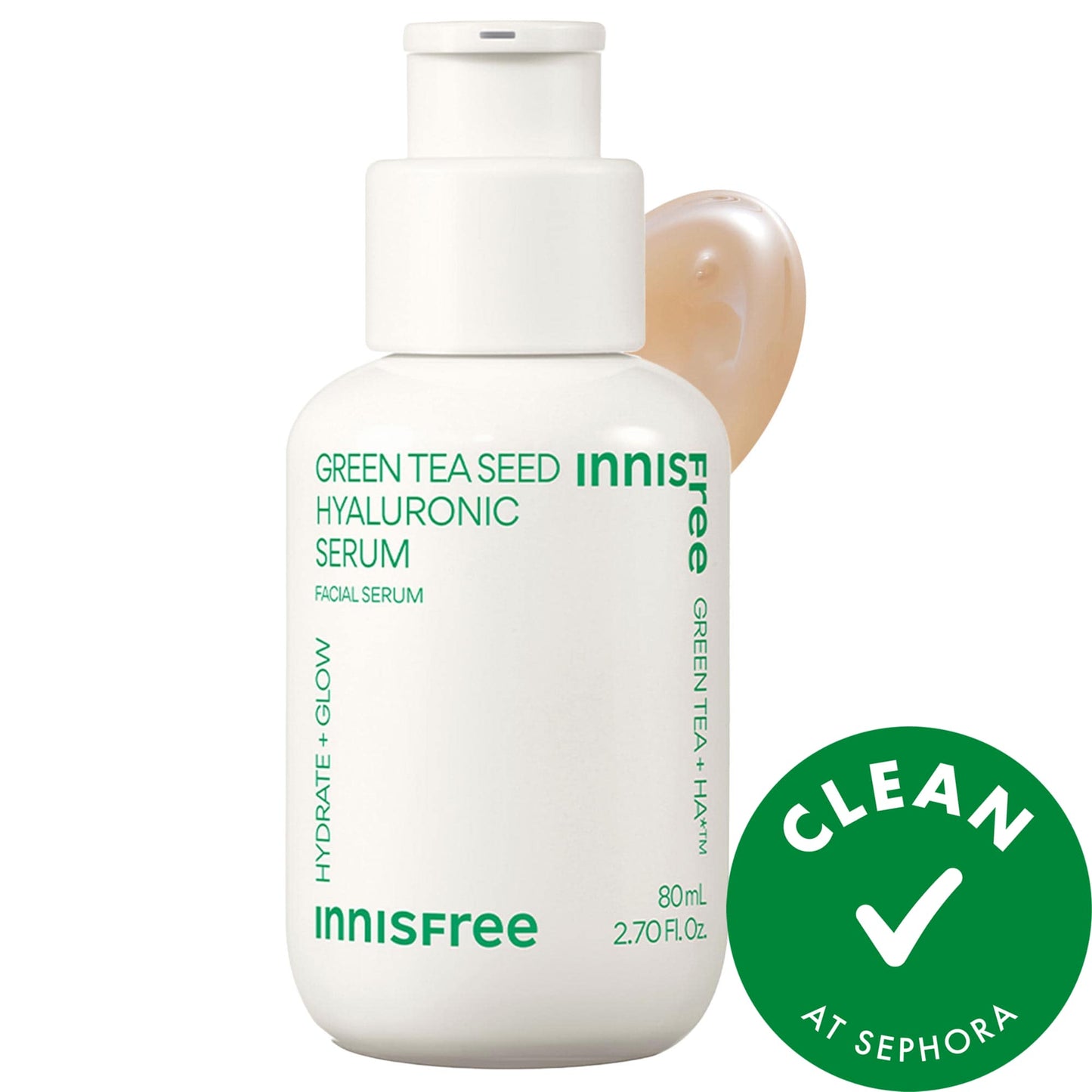innisfree Yaşıl Çay Hialuron Turşusu + Niacinamid Doldurula Biləsi Serum