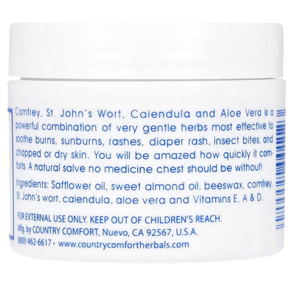 Country Comfort Herbal Savvy Comfrey Aloe Vera 57 G