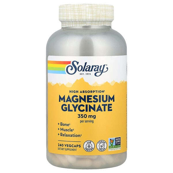 Solaray Maqnesium Glisinət Yüksək Absorbsiya 240 Vegcaps YoxYox