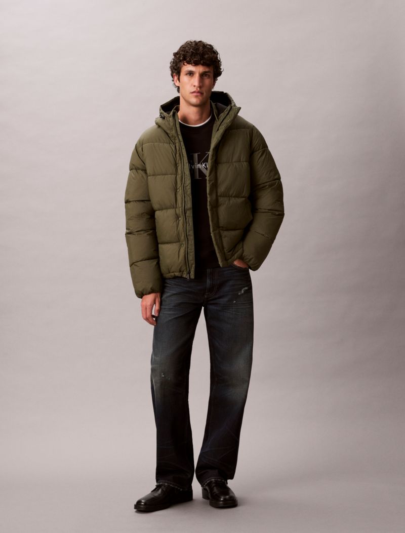 Calvin Klein Kapüşonlu Puffer Gödəkçə