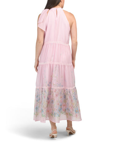 NANCY YANG Halter Maxi Geyimi