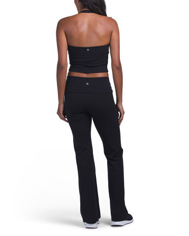 HARMONY &amp; BALANCE 2 Parçalı Raf Bikinisi Halter Bluzka və Qatlanan Şalvar Dəsti