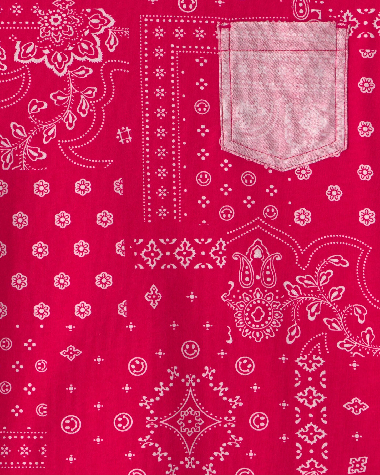 OshKosh B'gosh Oğlan Bandana Cib Köynəyi - Qırmızı