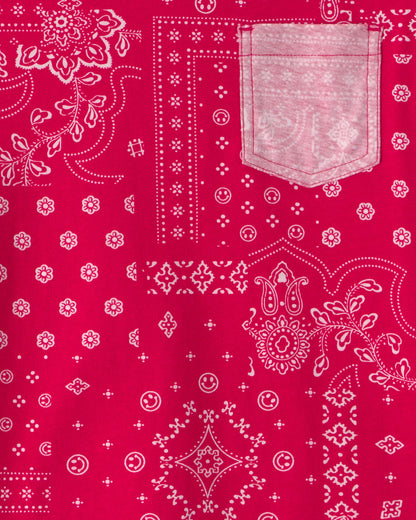 OshKosh B'gosh Oğlan Bandana Cibli Tişört - Qırmızı