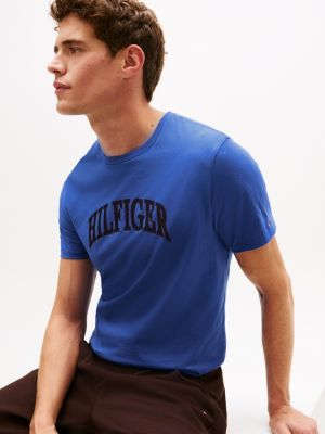 Tommy Hilfiger Hilfiger Arch Logo T-Shirt, Göz Kamaştırıcı Mavi YoxYox