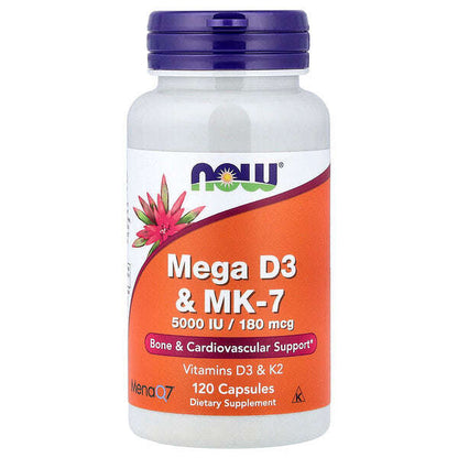 Now Foods Mega D3 Mk 7 120 Kapsul YoxYox