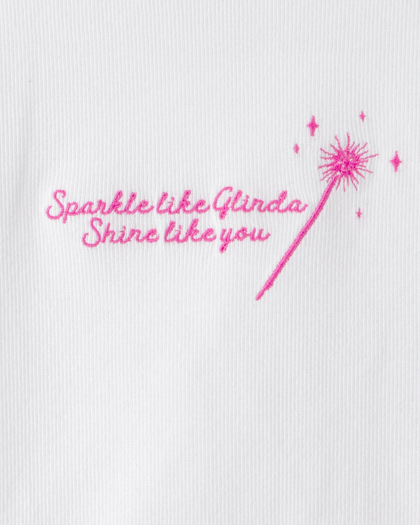 OshKosh B'gosh Qız Uşaq Wicked Glinda Ribli Bluzka - Ağ