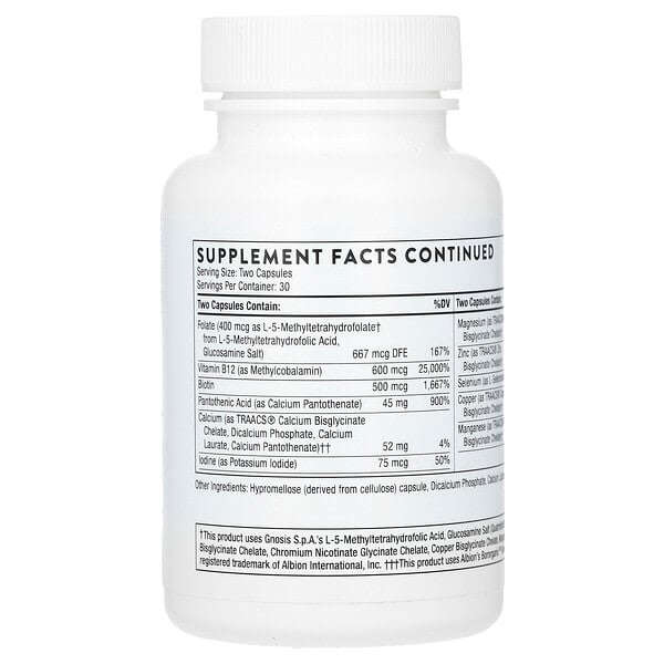 Thorne Əsas Nutrientlər 2 Gün 60 Kapsul YoxYox