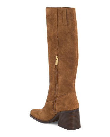 VINCE CAMUTO Suede Sangenti Dizə Qədər Çəkmə