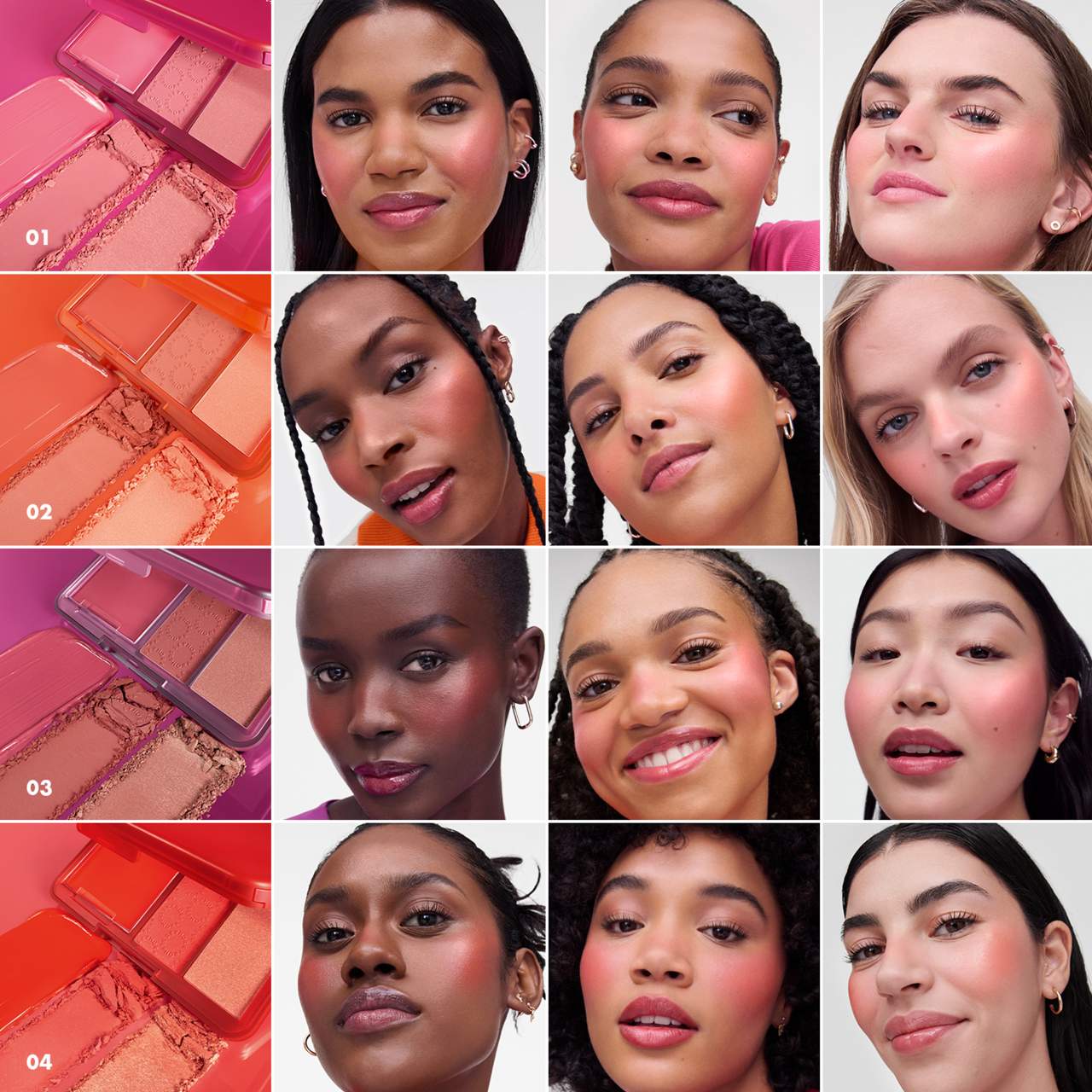 SEPHORA COLLECTION Yanaq Rəngi Paleti. Krem və Pudra Qarışması