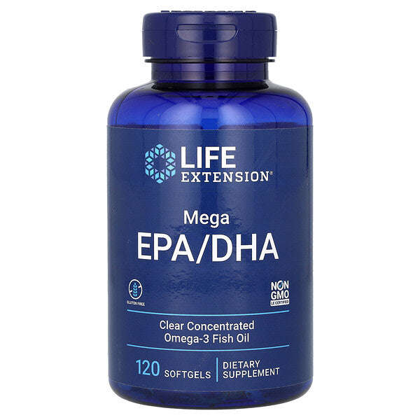 Life Extension Mega EPA DHA 120 Soft Kapsul 1000 Mg Soft Kapsul üçün YoxYox