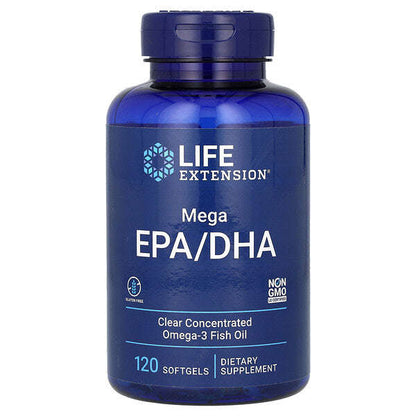 Life Extension Mega EPA DHA 120 Soft Kapsul 1000 Mg Soft Kapsul üçün YoxYox