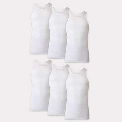 Hanes Kişi 6 Paket Atlet - Ağ M YoxYox