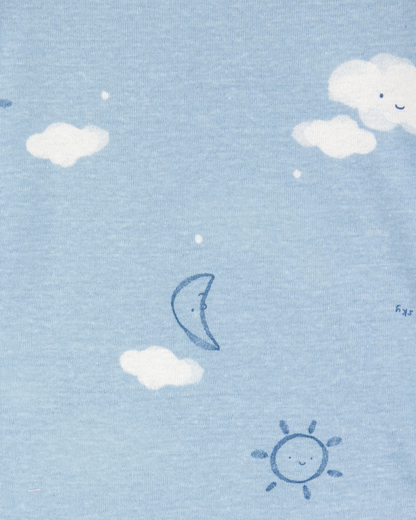 Carter's Oğlan 5-Pack Kangaroo Cloud Qısa Tərəvəzli Body