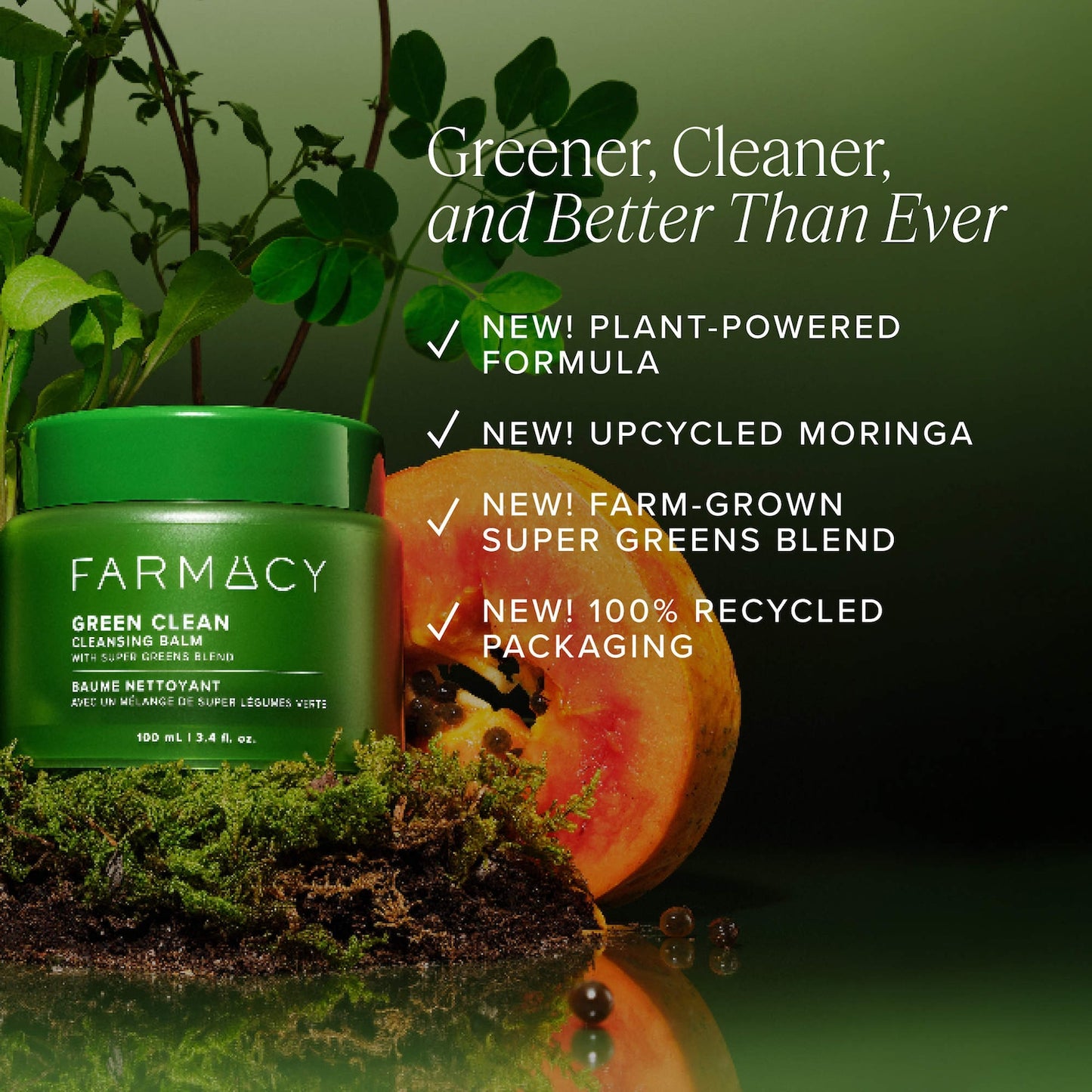 Farmacy Green Clean Makeup Temizləyici Balm