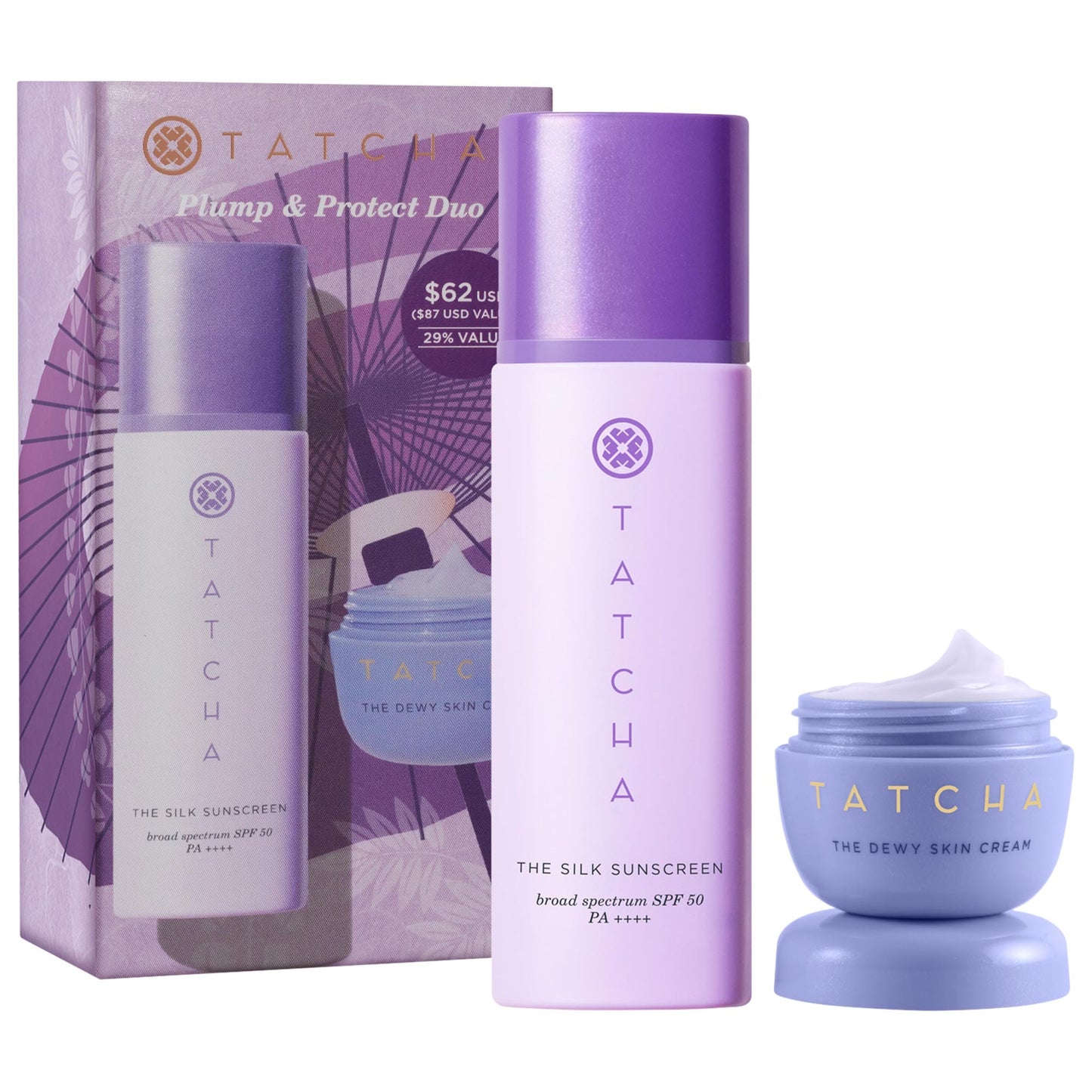 Tatcha Plump + Protect SPF 50 Hidrasyon + Günəş Kremi Duosu