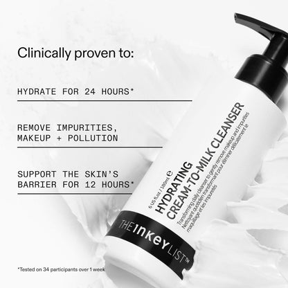 The INKEY List Mini Hidratlaşdırıcı Krem-ə-Süt Təmizləyici Hialuron Turşusu ilə