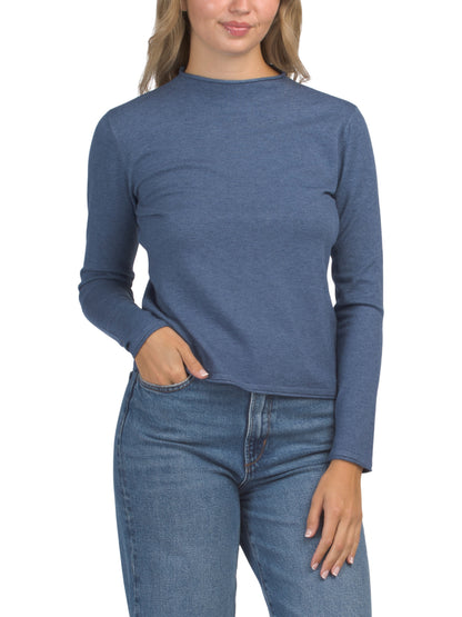 MILA MILANO Soft Feel Crew Neck Pull Over Sweater