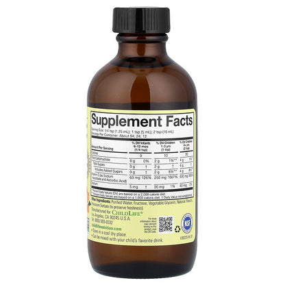 Childlife Essentials Sıvı C Vitamini Təbii Portağal 4 Fl Oz 118 Ml