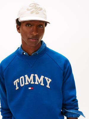 Varsity Tommy Loqosu Fleece Sveatşirt, Dərin İndigo YoxYox