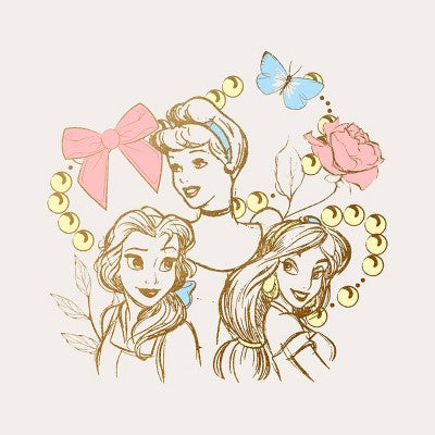 Disney Qız Prinsesa Yayları Qısa Kollu Qrafik T-Shirt - Fil Dişi