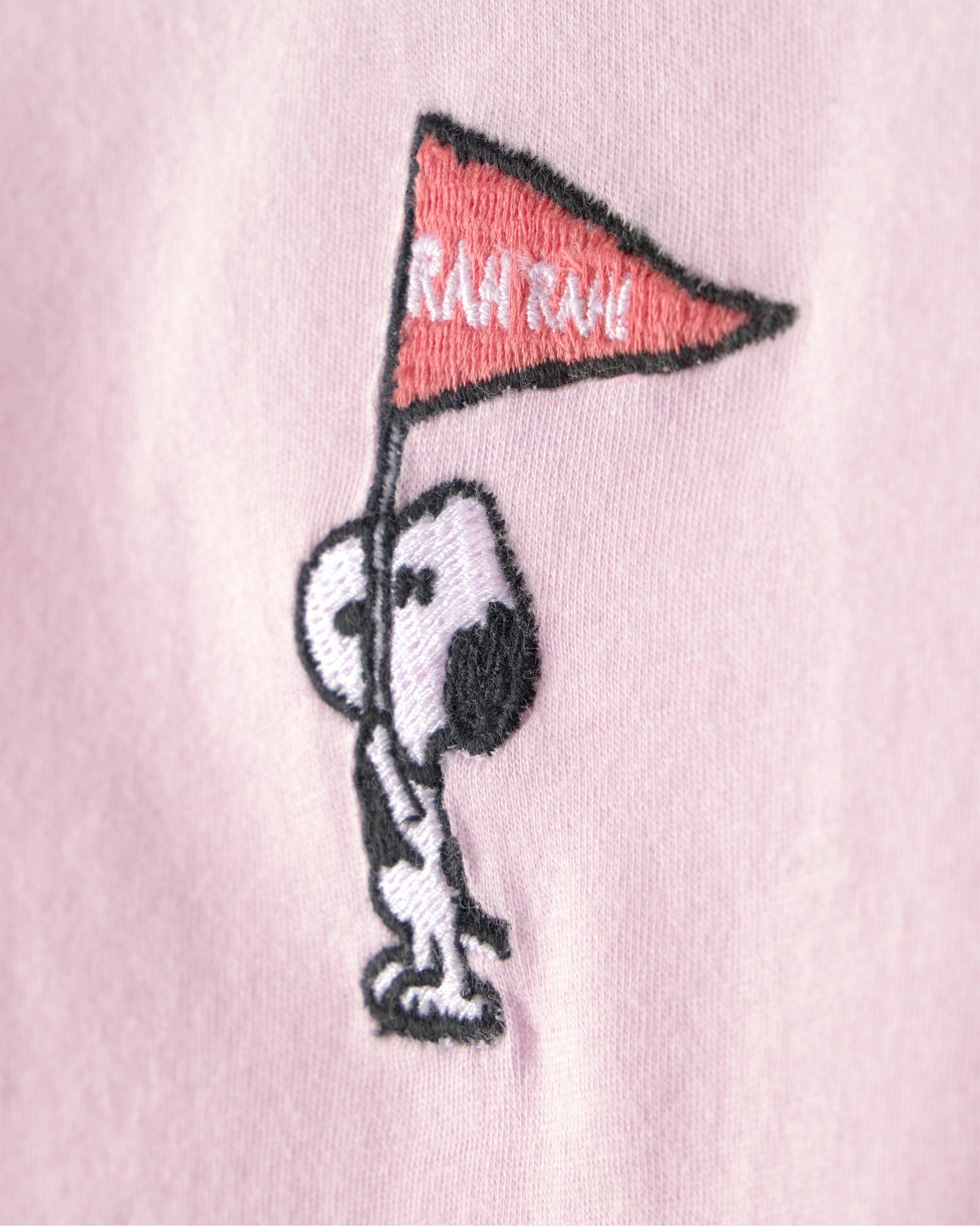 OshKosh B'gosh Qız Uşaq Peanuts Snoopy Uzun Kollu Bluzka - Çəhrayı YoxYox