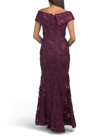 XSCAPE Çiyin Açıq Soutache Geyimi