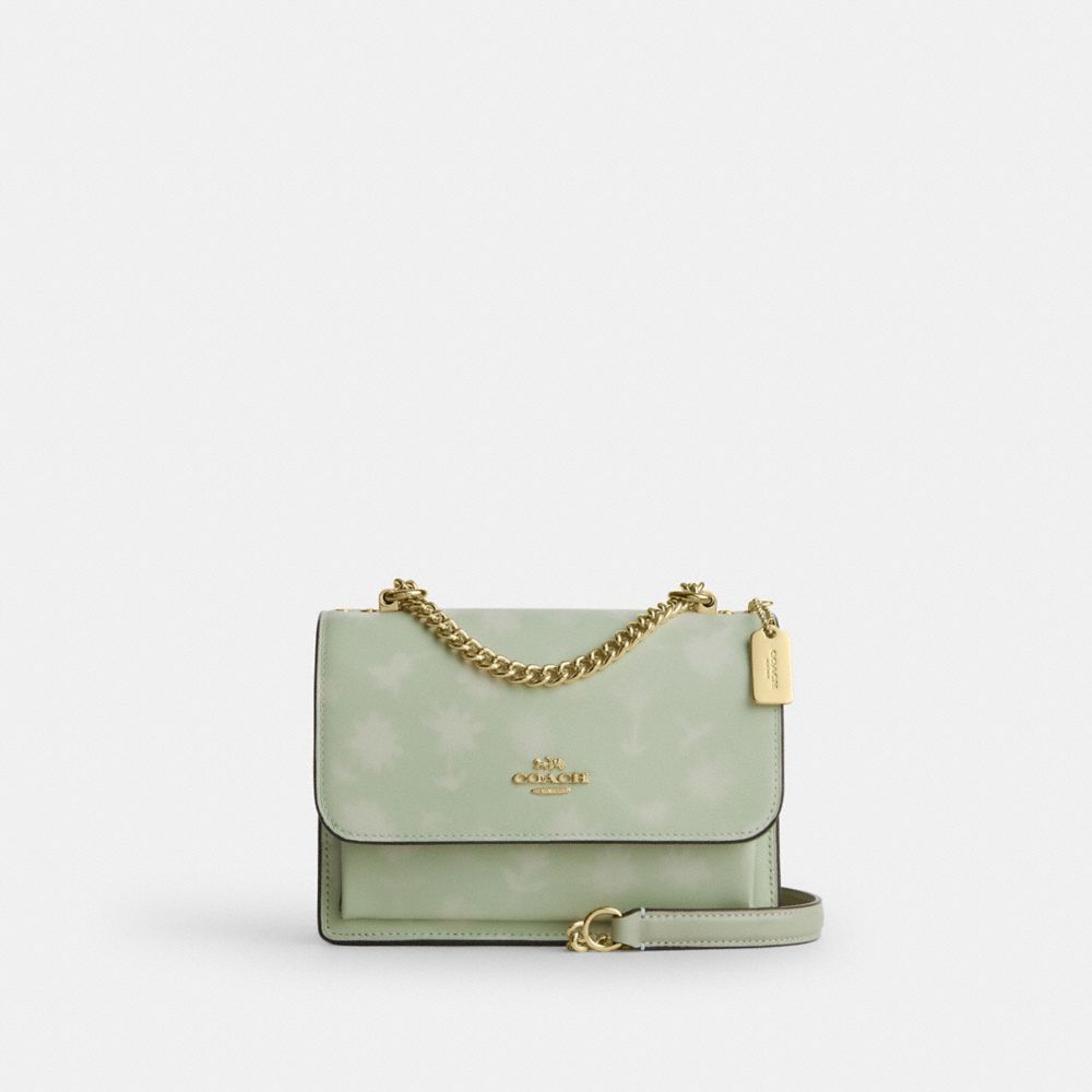 Coach Mini Klare Çapraz Çanta Çiçəkli Nümunə ilə