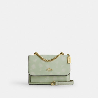 Coach Mini Klare Çapraz Çanta Çiçəkli Nümunə ilə