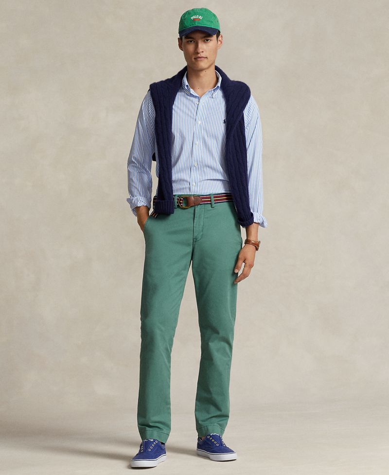 Polo Ralph Lauren Kişi Düz Kesim Yıkama Elastik Chino Şalvar