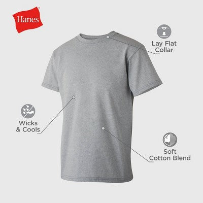 Hanes Oğlan 4-lü Paket Ekipaj Boyunlu T-Köynəyi - Qara/Boz/Tünd Mavi L