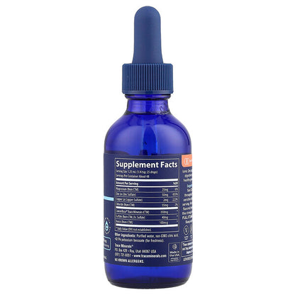 Trace Ionic Zinc 50 Mg 2 Fl Oz 59 Ml