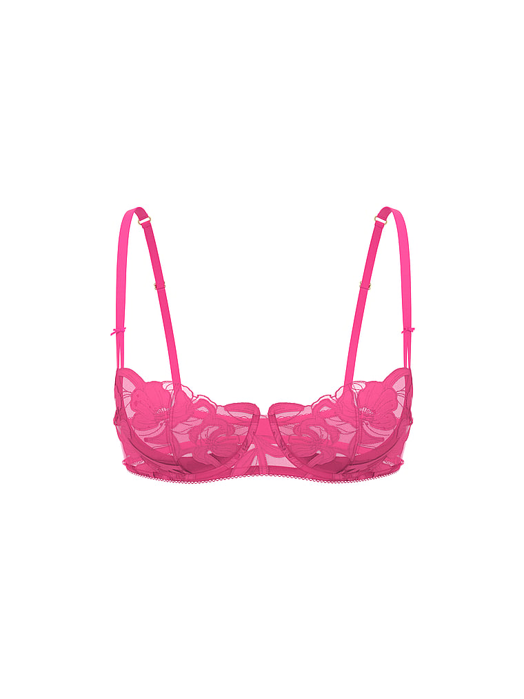 Victoria's Secret Wicked Çiçəkli Embroidery Balconette Lənətsiz Sütyen