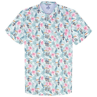 IZOD Kişi Qısa Tərəfli Chambray Köynəyi