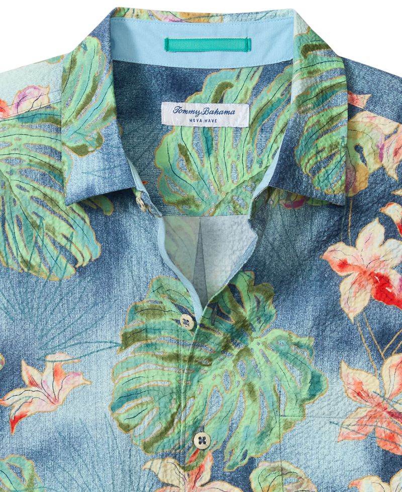 Tommy Bahama Kişi Nova Wave Mira Jungle Classic-Fit Köynək