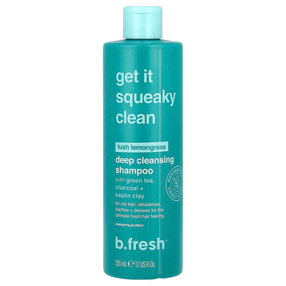 B Fresh Get It Squeaky Clean Dərin Təmizləyici Şampun Yağlı Saçlar Üçün Yaşıl Limon 355ml