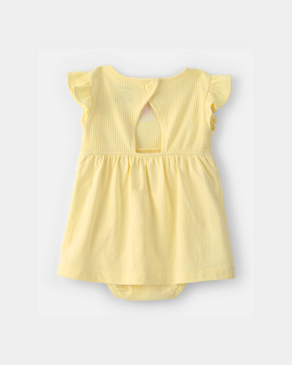 Carter's Qız Uşaq Günəş Qısa Qollu Bodysuit Geyimi - Sarı