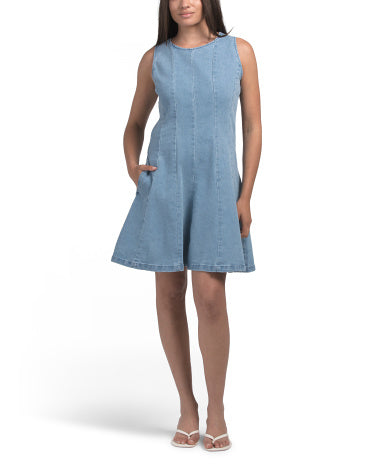 JANE &amp; DELANCEY Super Stretch Denim Ağır 漂白 Yıkama Mini Geyim