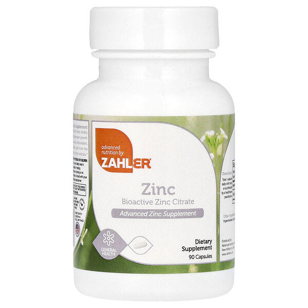 Zahler Zinc Bioaktiv Sink Sitrat 90 Kapsul 50 Mg