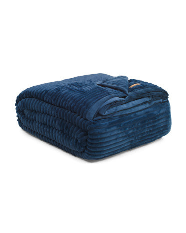BEAR PAW Reversible Faux Fur Blanket