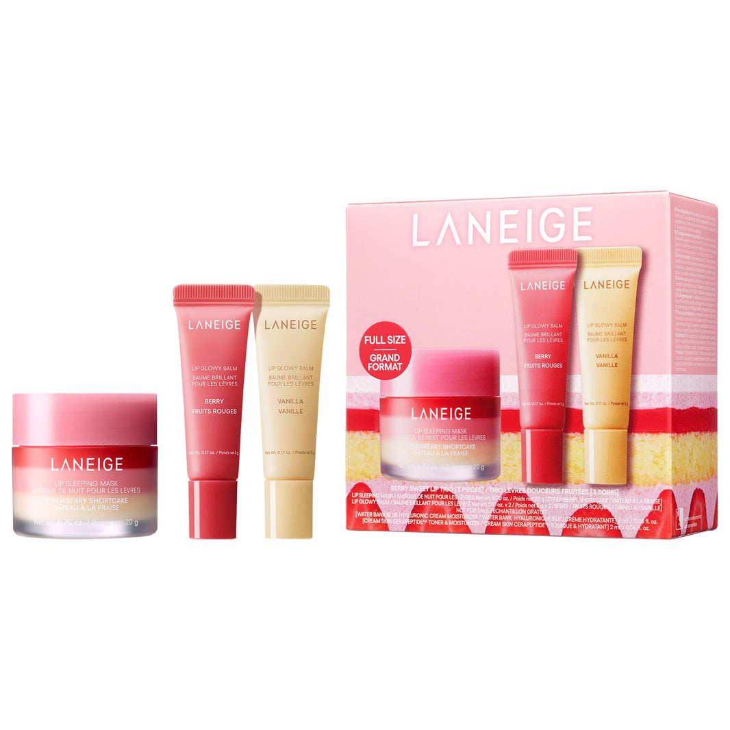 LANEIGE Giləmeyvə Şirin Dodaq Balsam Minis Trio Dəsti
