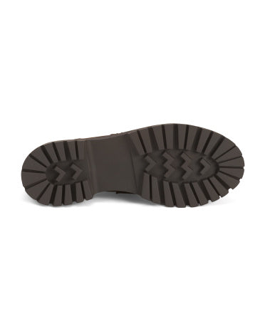 STEVE MADDEN Mexikada İstehsal Edilən Süet Lando Topuqlu Loafer Ayaqqabıları