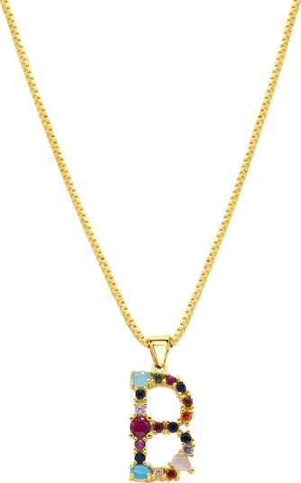 Adornia CZ İlkin Harf Pendant Qolye