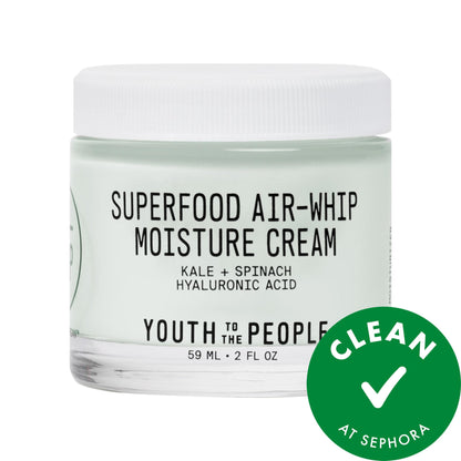 Youth To The People Superfood Air-Whip Yüngül Üz Nəmləndirici Kremi Hialuron Turşusu ilə