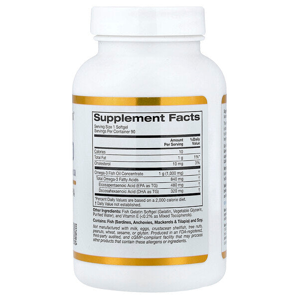 California Gold Nutrition Omega 800 Balıq Yağı 90 Kapsula